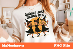 Ghouls Just Wanna Hex Clipart | Halloween PNG Product Image 1