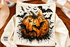 Retro Halloween Bats Png, Spooky Season Png Product Image 1