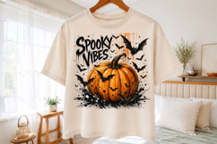 Retro Halloween Bats Png,Spooky Vibes Png Product Image 2