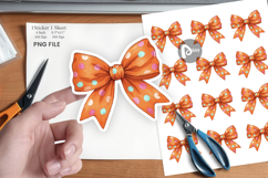 Retro Halloween Bows Sticker Product Image 1