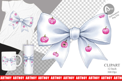 Retro Halloween Bows Clipart Product Image 1