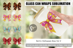 Glass Can Retro Halloween Bows Product Image 1