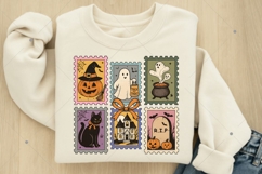 Retro Halloween Cat Ghost PNG, Girly Halloween Png, Fall Png Product Image 4