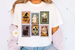 Retro Halloween Cat Ghost PNG, Girly Halloween Png, Fall Png Product Image 1