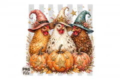 Retro Halloween Chicken Png,Chick Or Treat Png Funny Spooky Product Image 1