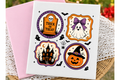 Retro Halloween Collage Frames PNG Product Image 2