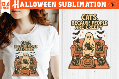 Retro halloween sublimation | Spooky clipart Product Image 1