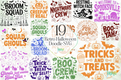 Retro Halloween Doodle SVG PNG Bundle Product Image 1