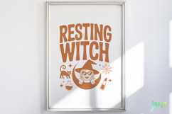 Retro Halloween Doodle SVG PNG Clipart Product Image 5
