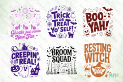 Retro Halloween Doodle SVG PNG Bundle Product Image 8