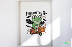 Retro Halloween Frog SVG PNG Bundle Product Image 5