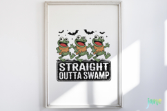 Retro Halloween Frog SVG PNG Product Image 5