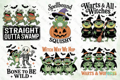 Retro Halloween Frog SVG PNG Bundle Product Image 6