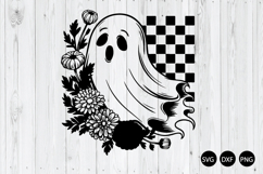 Retro Halloween Ghost SVG, Halloween SVG, Ghost SVG Product Image 1