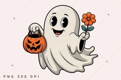 Halloween Coquette Ghost PNG, Halloween Ghost PNG, Spooky Product Image 1