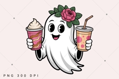 Halloween Coquette Ghost PNG, Halloween Ghost PNG, Spooky Product Image 1