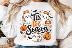 Retro Halloween Nurse PNG, Nurse Ghost Sublimation Product Image 2