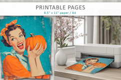 vintage junk journal pages, halloween art Product Image 4
