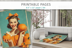 vintage women illustration, junk journal Product Image 4