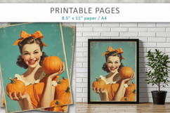 vintage women illustration, junk journal Product Image 6