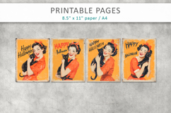 vintage women illustration, junk journal pages Product Image 2