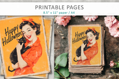 vintage women illustration, junk journal pages Product Image 3