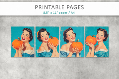 vintage junk journal pages, halloween printable Product Image 2
