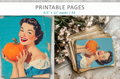 vintage junk journal pages, halloween printable Product Image 5