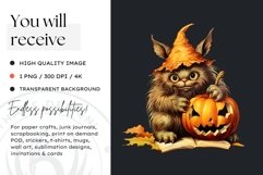 Retro Halloween Clipart PNG for sublimation Product Image 2