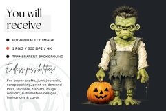 Retro Halloween Clipart PNG for sublimation Product Image 2