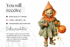 Retro Halloween Clipart PNG for sublimation Product Image 2