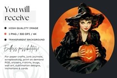 Retro Halloween Clipart PNG for sublimation Product Image 2