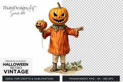 Retro Halloween Clipart PNG for sublimation Product Image 1