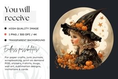 Retro Halloween Clipart PNG for sublimation Product Image 2