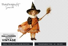 Retro Halloween Clipart PNG for sublimation Product Image 1