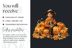 Retro Halloween Clipart PNG for sublimation Product Image 2