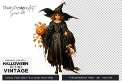 Retro Halloween Clipart PNG for sublimation Product Image 1