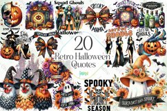 Retro Halloween Quotes Sublimation Product Image 1
