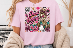 Retro Halloween Skeleton Sublimation, Ribbon Girls Night Product Image 3