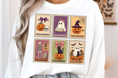 Retro Halloween Stamp PNG Product Image 2