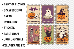 Retro Halloween Stamp PNG Product Image 3