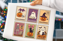Retro Halloween Stamp PNG Product Image 4