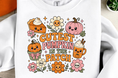 Retro Halloween Sublimation PNG, Ghost Pumpkin Designs Product Image 3