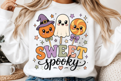Retro Halloween Sublimation PNG, Ghost Pumpkin Designs Product Image 2