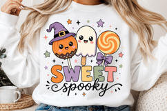 Retro Halloween Sublimation PNG, Ghost Pumpkin Designs Product Image 2