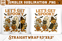 Tumbler Sublimation | Retro halloween | Spooky Product Image 1