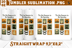 Tumbler Sublimation | Retro halloween | Spooky Product Image 1