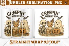 Tumbler Sublimation | Retro halloween | Spooky Product Image 1