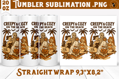 Tumbler Sublimation | Retro halloween | Spooky Product Image 1