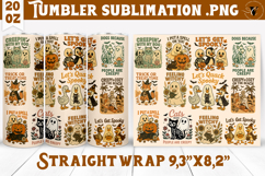 Tumbler Sublimation | Retro halloween | Spooky Product Image 1
